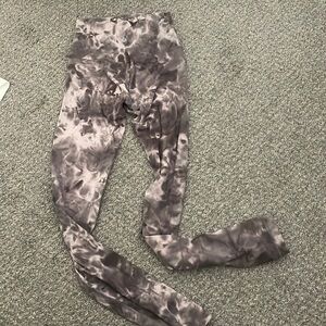 Lululemon Align 28” Leggings- mauve/beige tie dye print